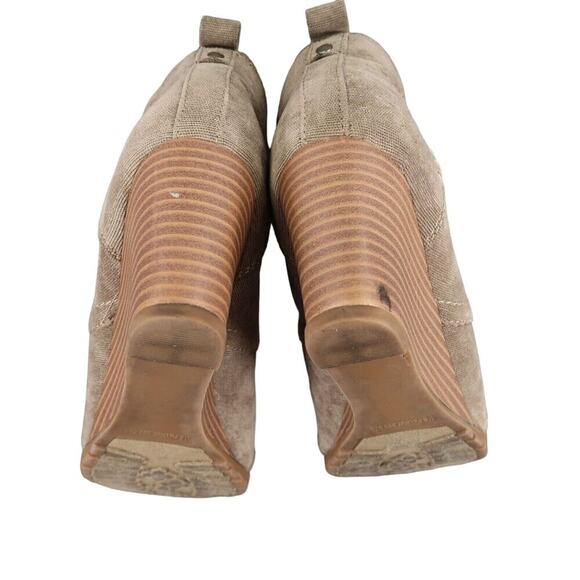 Rampage Shoes Womens 7.5 Booties Wedge Fashion Classic Comfort Chukka Lace Up - Picture 11 of 13